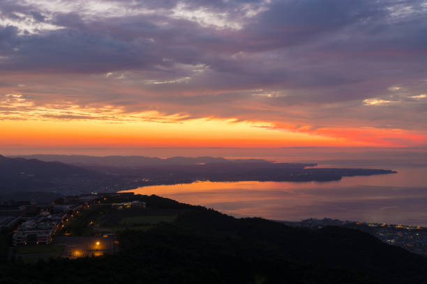 istock Sunrise over Beppu City, Oita Prefecture 2170425311