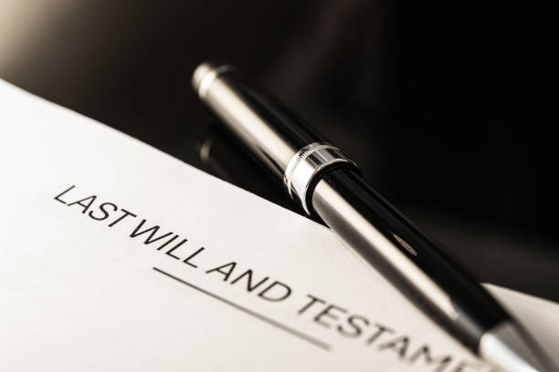 istock Formal Last Will and Testament Document Close-Up with Luxurious Pen: Essential Legal Paperwork for Estate Planning and Asset Distribution 2170428660
