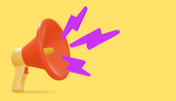 istock 3d realistic style megaphone vector Illustration on banner background, concept of join us, job vacancy and announcement in modern flat cartoon style design 2170438176
