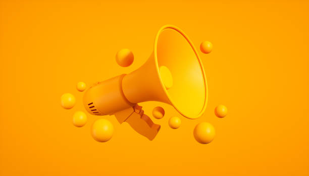 istock Digital Marketing and Social Media Concept with Megaphones, 3D Rendering 2170440297