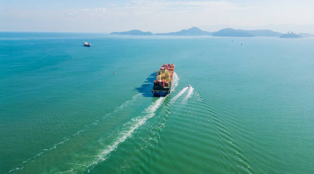 istock Logistics ship and the sea 2170441117