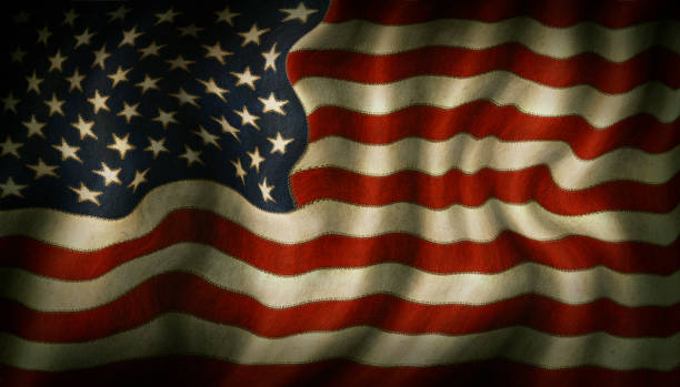 istock Wavy United States Flag 2170442388
