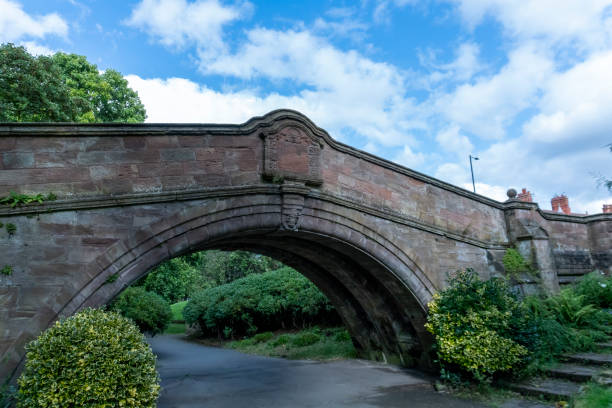 istock Dell Bridge in Port Sunlight, Birkenhead, Wirral, UK 2170443854