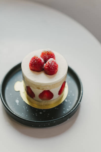 istock Strawberry cake, strawberry shortcake in the cafe. 2170454787