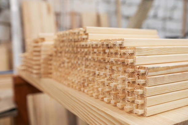 istock Furniture factory workshop with wood items. 2170460829