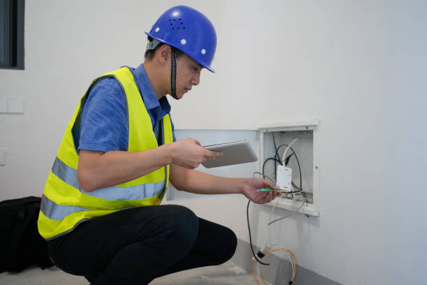 Closed circuit and broadband lines are inspected during acceptance