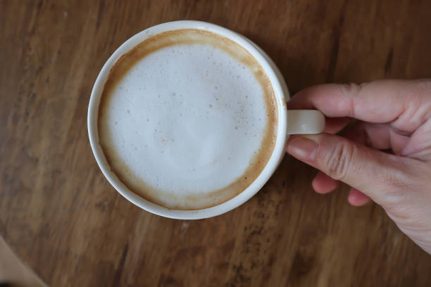 istock hot cappuccino, hot coffee or hot latte coffee 2170464797