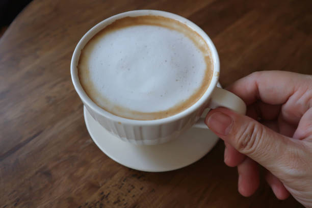 istock hot cappuccino, hot coffee or hot latte coffee 2170464799