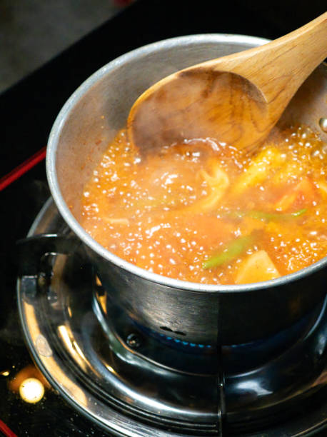 istock Spicy and sour Thai Tom Yum soup 2170468560
