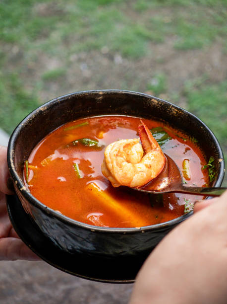 istock Spicy and sour Thai Tom Yum soup 2170468711