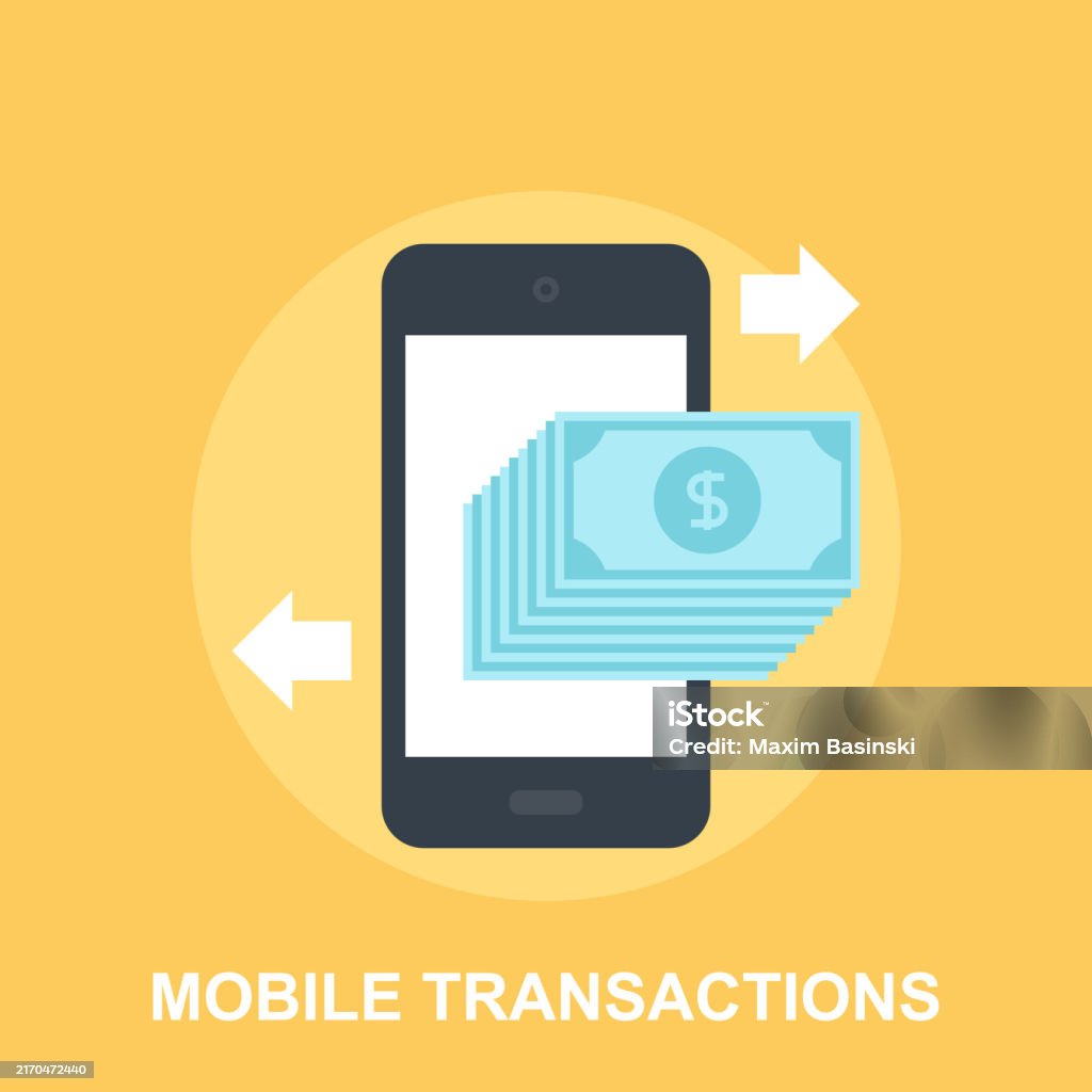 Phone Transaction Mobile Transactions Stock Illustration - Download Image Now - Banking ...