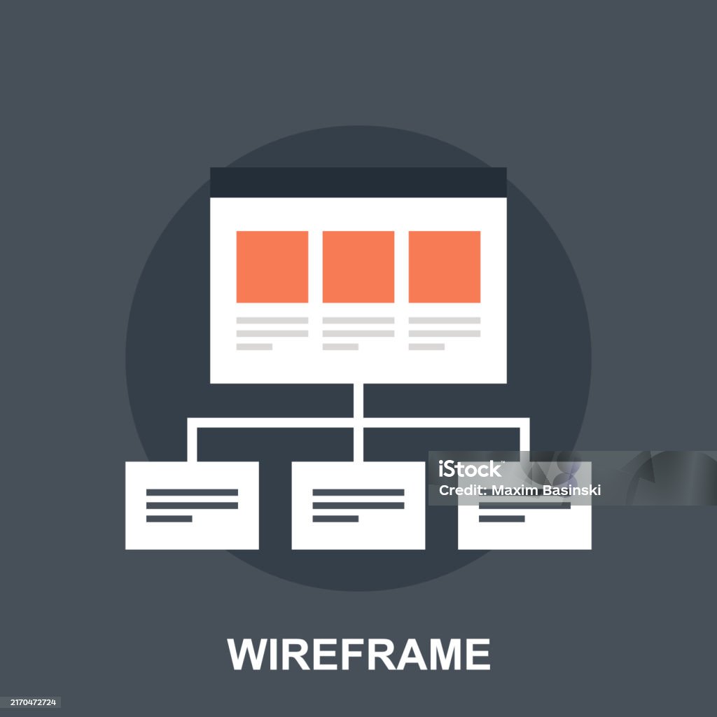 Wireframe Design Image Wireframe Stock Illustration - Download Image Now - Architecture, Chart ...