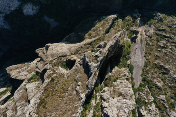 istock Aerial view of a deep limestone gorge, canyon 2170475127