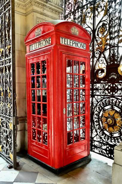 istock Classic Red British Telephone Booth 2170479186