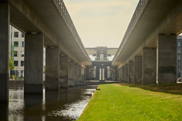 Copenhagen capital district with the new settlement Ørestad