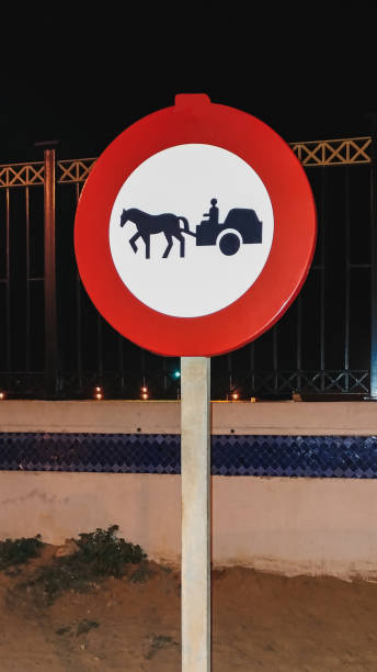 no horse riding sign in parkland