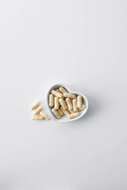 istock Vitamin capsules for the heart top view 2170484845