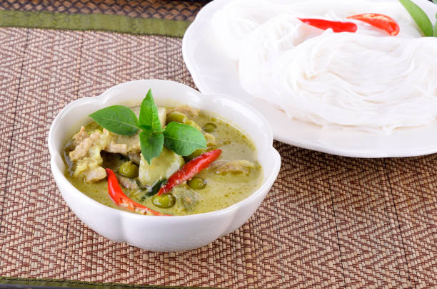 istock Green pork curry,Thai cuisne in bowl 2170491028