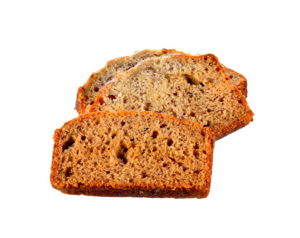istock Banana cake on white background 2170492269