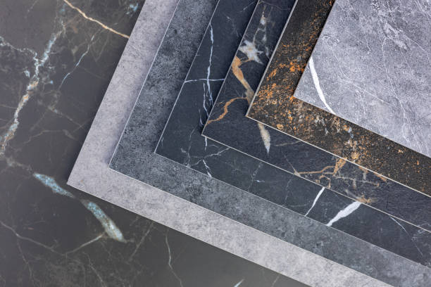 istock Colored samples of ceramic tiles for kitchen or bathroom interior material design of house, floor, porcelain stoneware 2170495631