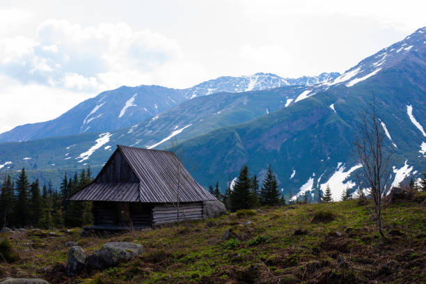 A traditional cottage located in the polish Tatra Mountains