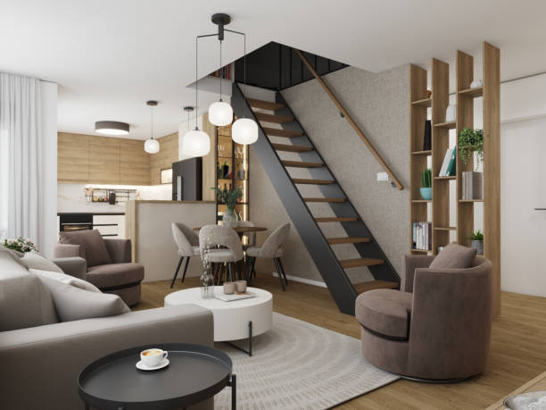 istock Living Room, Dining Room and Kitchen 2170501632