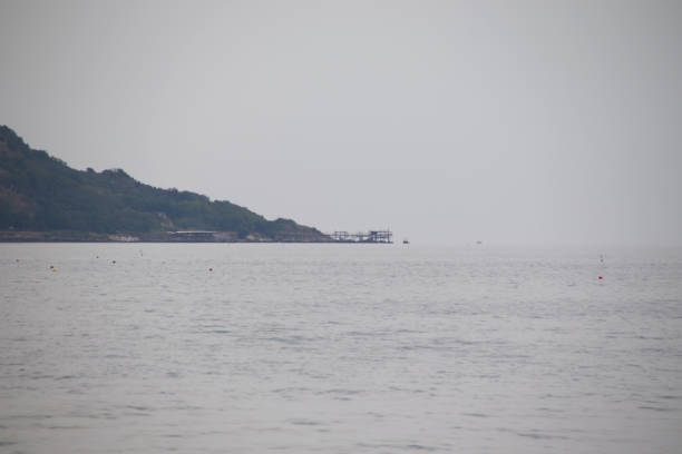Fossacesia, Province of Chieti, Italy - 2 september 2024: The Gulf of Venus, an inlet on the southern Adriatic Sea located in Abruzzo, along the Costa dei Trabocchi, which extends for approximately 2 kilometers in the territory of the municipality of Fossacesia.