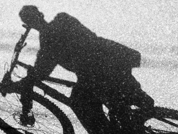 istock Mountain bike, cycling  shadow 2170508909