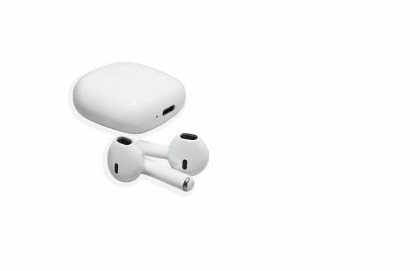istock White modern wireless headphones isolated on white background. Copy space 2170514982