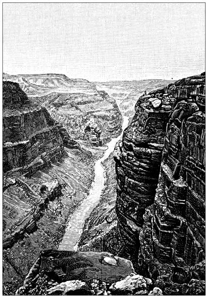 Antique Illustration: Grand Canyon, Arizona