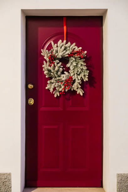 istock Decorated door for Christmas 2170524789