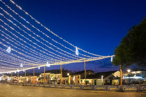 istock Christmas lights in Cesenatico, Italy 2170525128