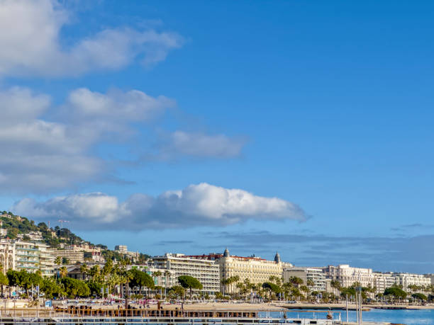 istock Waterfront cityscape view of Cannes over sunny sky 2170526565