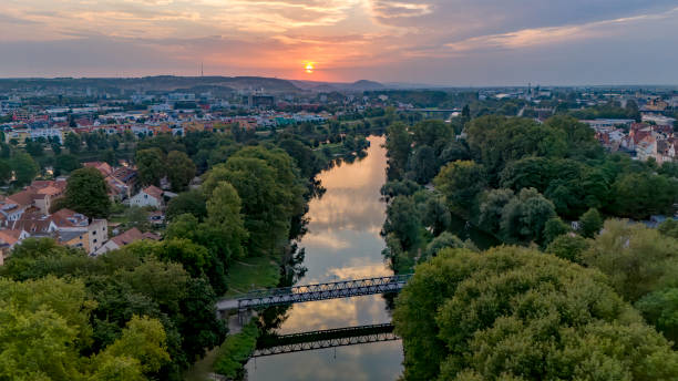 istock Panoramic view over the old town of Regensburg 2170526596