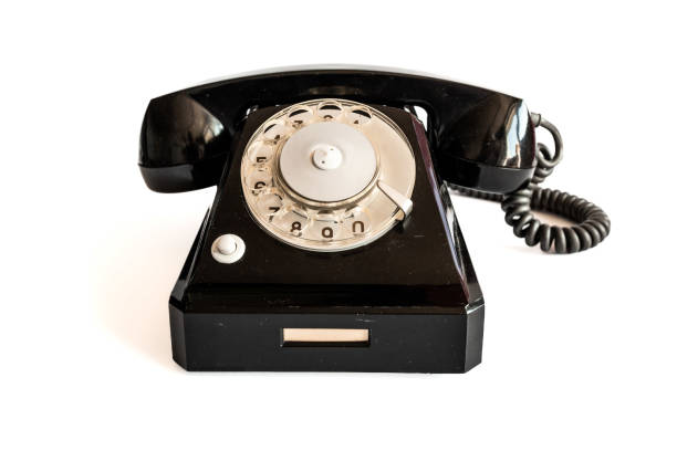 istock Old fashioned dial telephone. 2170528157