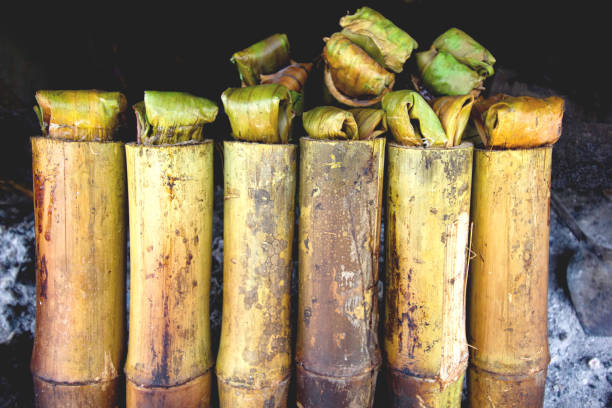 istock Thai desserts in a bamboo tube 2170532142