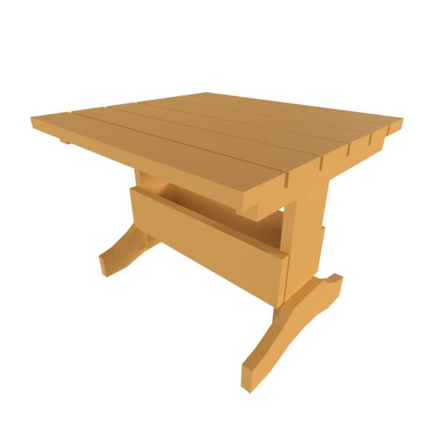 istock Warm-toned wooden dining table for modern interiors 2170534038