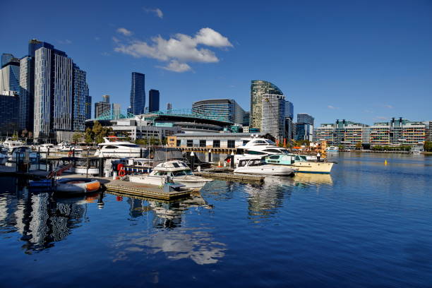 Melbourne docklands during a sunny winter day, Australia