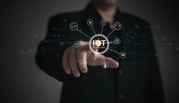 istock Internet of thing (IOT) and Information Technology concept : Businessman Using Laptop to Control CCTV , Online Shopping , Internet Banking or Data Storage and Cloud Technology. 2170540602
