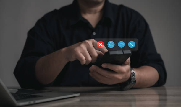 istock digital social media online concept : business man using his mobile or smart phone for chat , order his work or playing social media and search something is interesting while he was resting. 2170540603