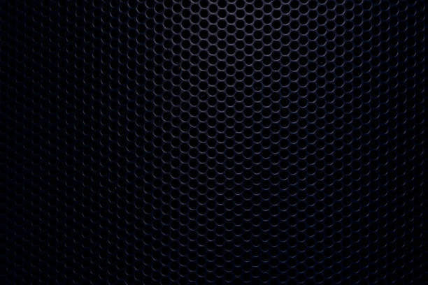 istock Close-up of black background texture,macro black background texture,Seamless pattern of texture silver or stainless steel hexagon for background. Abstract, Art and Close up object concept 2170543904