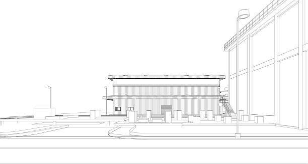 istock 3D illustration of industrial project 2170545049