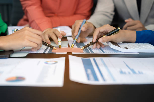 istock Project manager working and update tasks with milestones progress planning and professional investor working new start up project in the office 2170553300