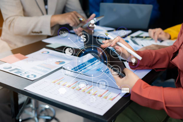 istock Project manager working and update tasks with milestones progress planning and professional investor working new start up project in the office 2170553359