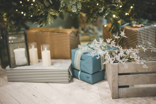 istock Christmas tree, gifts and Christmas decorations 2170557831