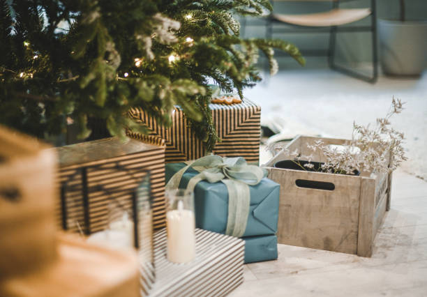 istock Christmas tree, gifts and Christmas decorations 2170558321
