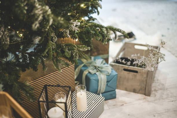 istock Christmas tree, gifts and Christmas decorations 2170560034