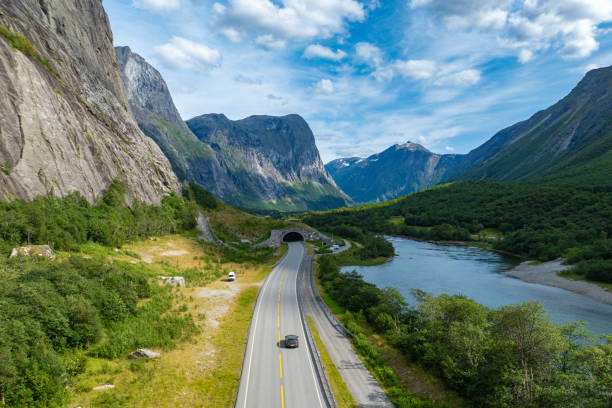 istock Scenic road through mountains in Norway 2170560617
