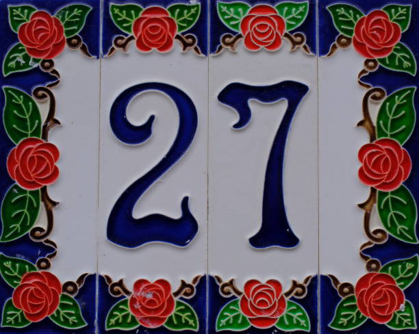 istock House number twenty seven on decorative tiles 2170565980