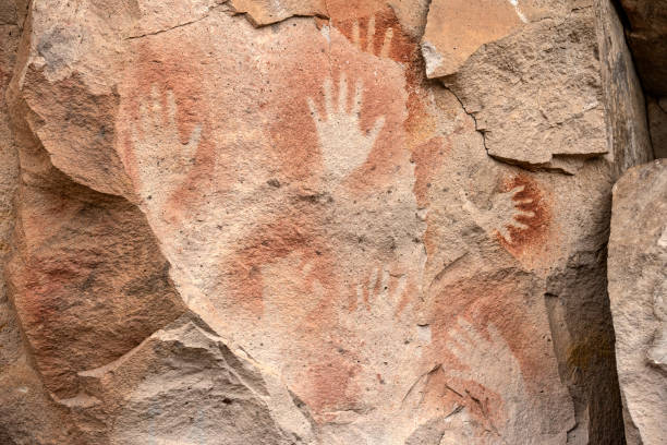 istock Cueva de las manos, ancient rock art . 2170568824